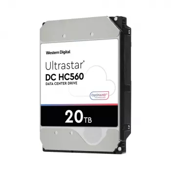 WD Ultrastar DC HC560 - Disco duro - 20TB - interno - 3.5 (8,9 cm) - SAS 12Gb/s - 7200 rpm - Búfer: 512MB (0F38652)