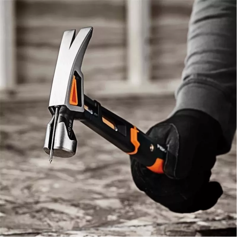 Fiskars 1020214 martillo de orejas negro, metálico, naranja