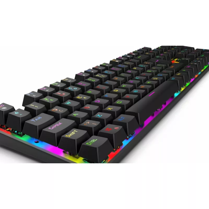 Teclado gaming Incase IKG-443 mecánico, RGB, distribución alemana