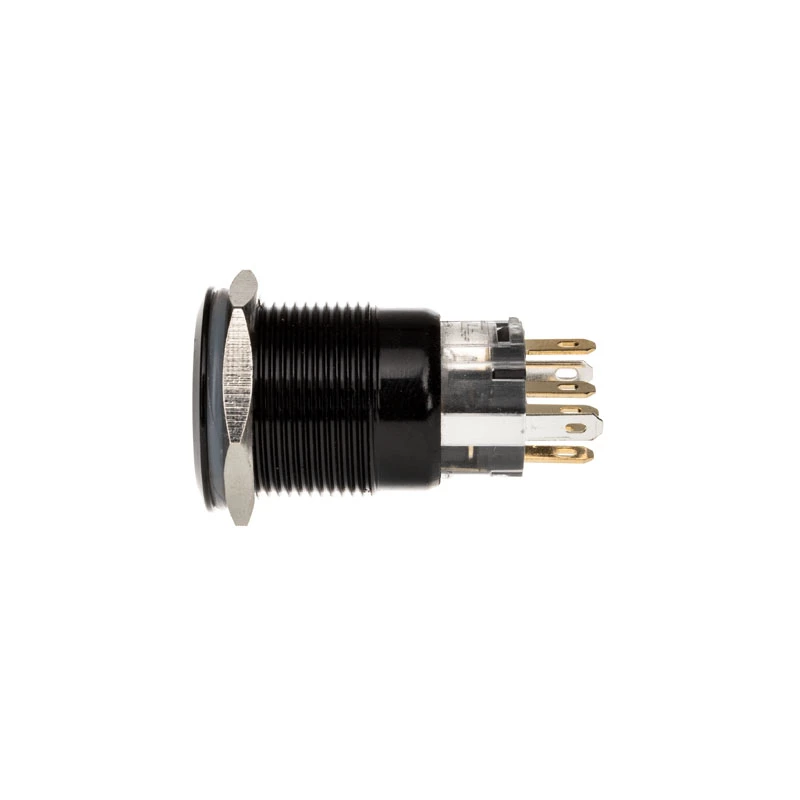 Interruptor/pulsador antivandálico DimasTech 19mm Blackline Dot RGB PD218