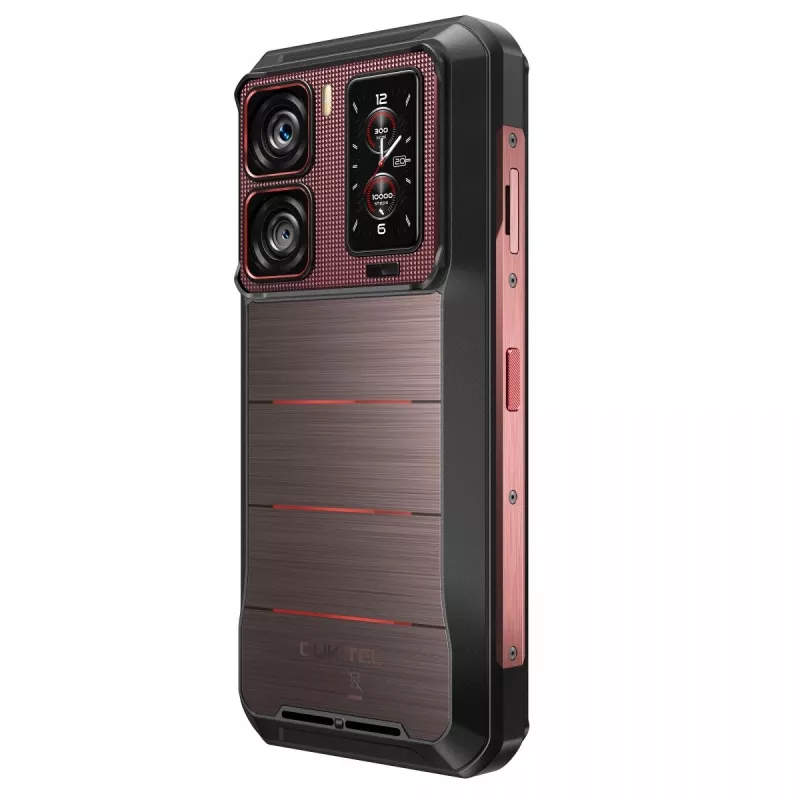 Oukitel WP300 smartphone 5G, 6,8 pulgadas, 12 GB de RAM, 512 GB, 16000 mAh, IP69K, Android 15, rojo