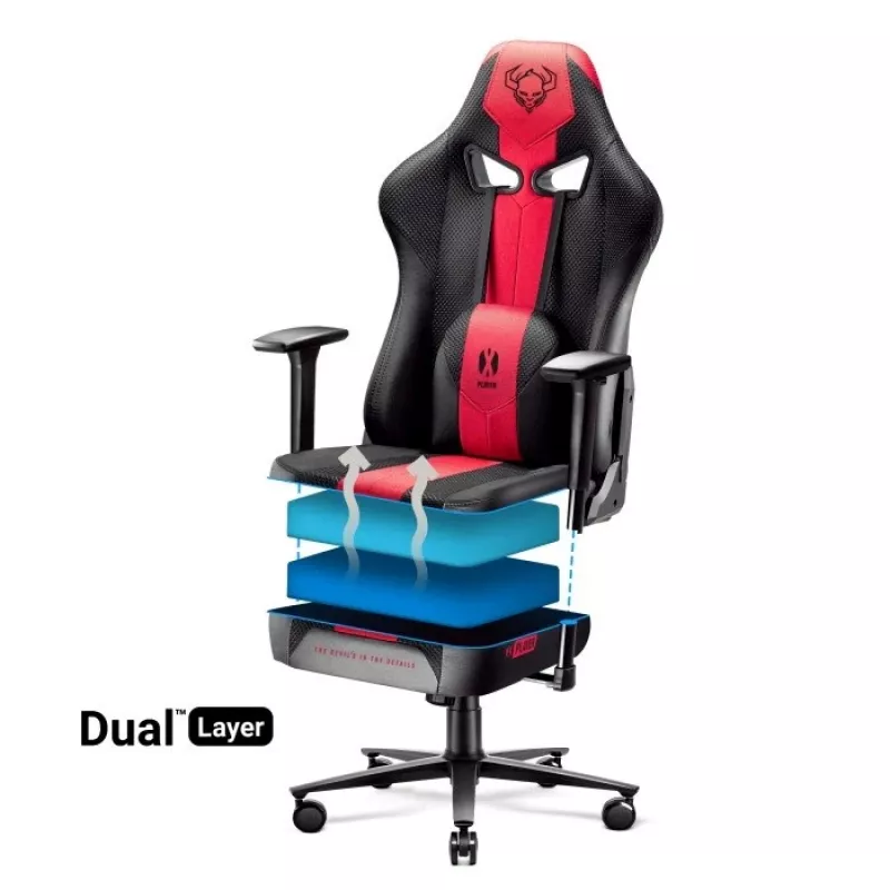 Silla gaming Diablo X-PLAYER 2.0 KING Crimson antracita