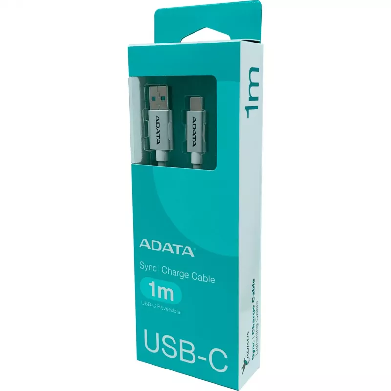 ADATA cable USB-C - USB 3.0, 1m cable USB USB 3.2 Gen 1 (3.1 Gen 1) USB C USB A blanco