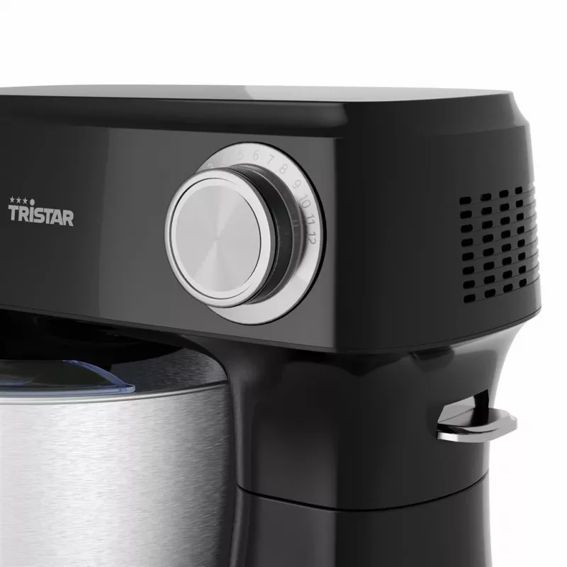 Robot de cocina Tristar MX-4870, 800 W, bol de acero inoxidable de 4,5 L, negro