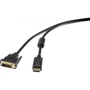 Renkforce RF-3301148 adaptador de cable de vídeo 0,5 m DisplayPort DVI-D negro (RF-3301148)