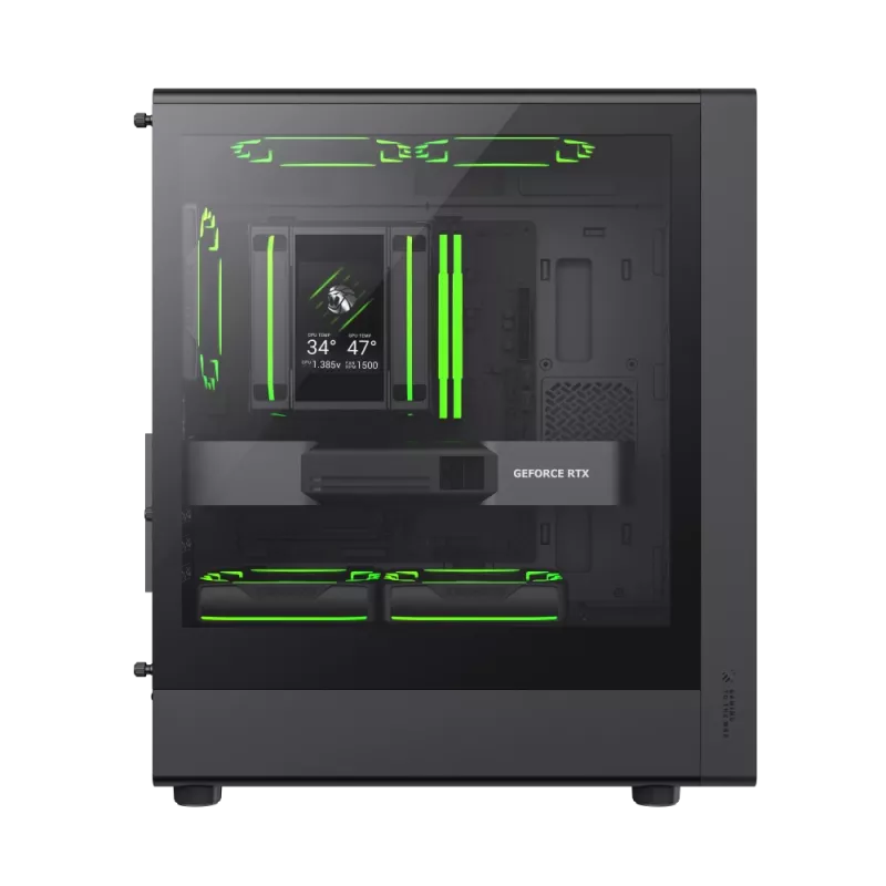 Caja Gamemax | AERIS 330 MB | negra | Mini-Tower | fuente de alimentación no incluida