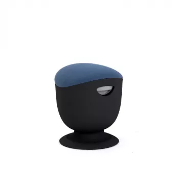 Taburete ergonómico de equilibrio Up Up Seul negro, D47 tejido azul