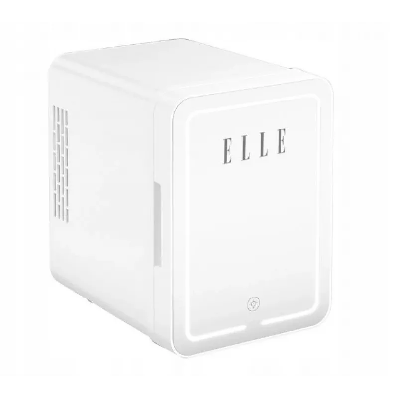 Mini nevera con espejo de maquillaje LED Elle ESDAFX04WHEU 4 L blanca
