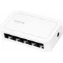 Switch de red LogiLink 5 puertos RJ45 Gigabit carcasa de plástico blanca