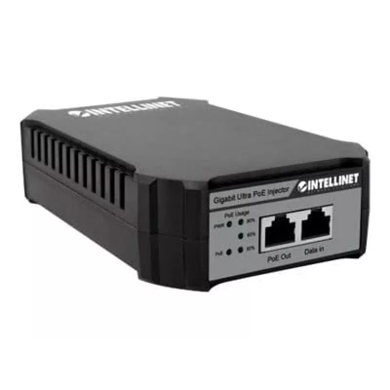 Inyector Intellinet Gigabit PoE++ , un puerto de 95 W, conforme a IEEE 802.3bt (4PPoE), carcasa de plástico, montaje en pared