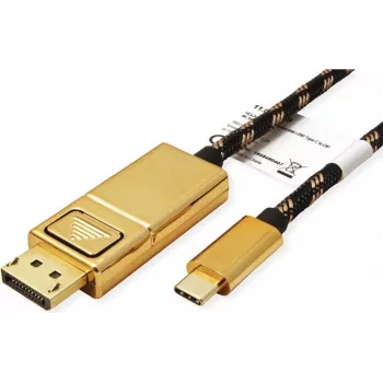 ROLINE 11.04.5848 Adaptador gráfico USB 4096 x 2560 píxeles negro - dorado (11.04.5848)