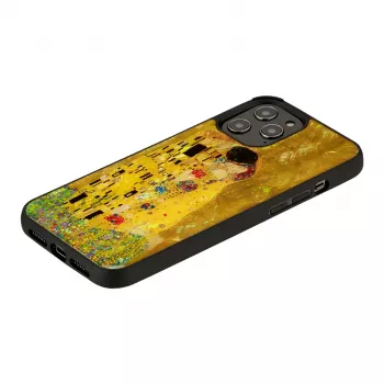 Funda protectora iKins para Apple iPhone 12 / 12 Pro — negro