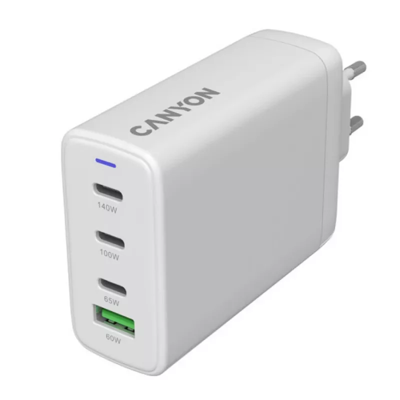 Cargador CANYON CU140ACC 150W 3xUSB-C Power Delivery 1xUSB-A Quick Charge