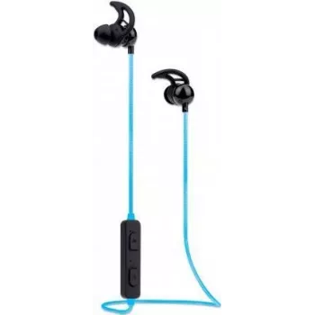 Manhattan Auricular Bluetooth in-ear, cable multicolor luminoso, micrófono omnidireccional, controles integrados, ganchos para las orejas para un ajuste seguro, aprox. 5 horas de uso, alcance máx. 10 m, Bluetooth v4.0, resistente a la lluvia, cable de carga USB-A incl., 3 años de garantía