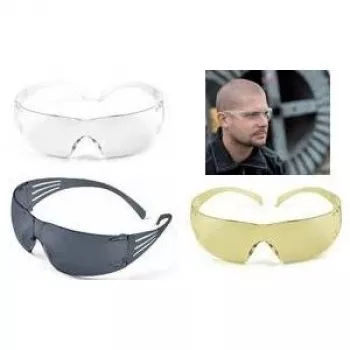 Gafas de seguridad 3M SecureFit SF202AF — lentes gris transparente, ajuste seguro