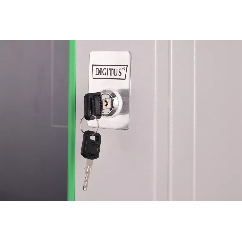 Carcasa rack de pared de 9U DIGITUS Dynamic-N DN-37104, 600 x 450 mm, IP20, cerradura con llave, sin montar