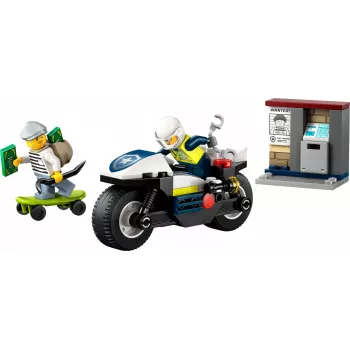 LEGO City Persecución en moto de la policía Set 60455 — 65 piezas, 2 minifiguras, a partir de 4 años