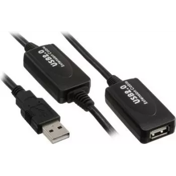 Cable USB Kindermann 5771000110 USB 2.0 10 m negro