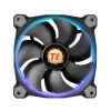 Thermaltake Riing 14 LED 256 Color CL-F043-PL14SW-B ventiladores de caja 140 mm, pack de 3, 600–1400 rpm, 4 pines