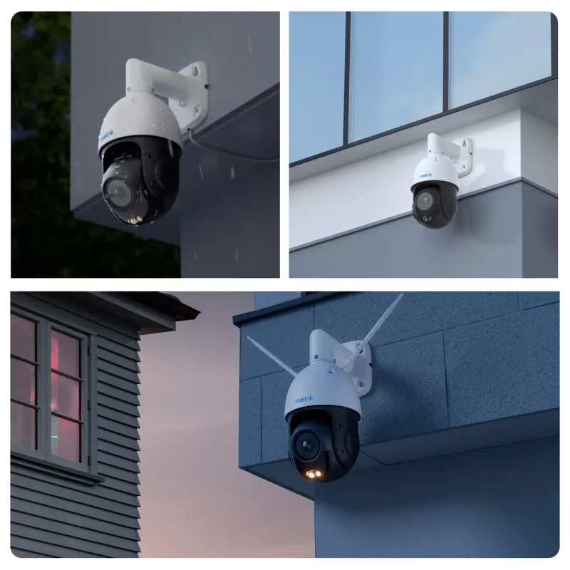 Reolink P840 cámara IP bullet 4K PoE de 8 MP, 3840x2160, zoom óptico 5x, H.265, microSD hasta 256 GB, visión nocturna de 60 m, blanca