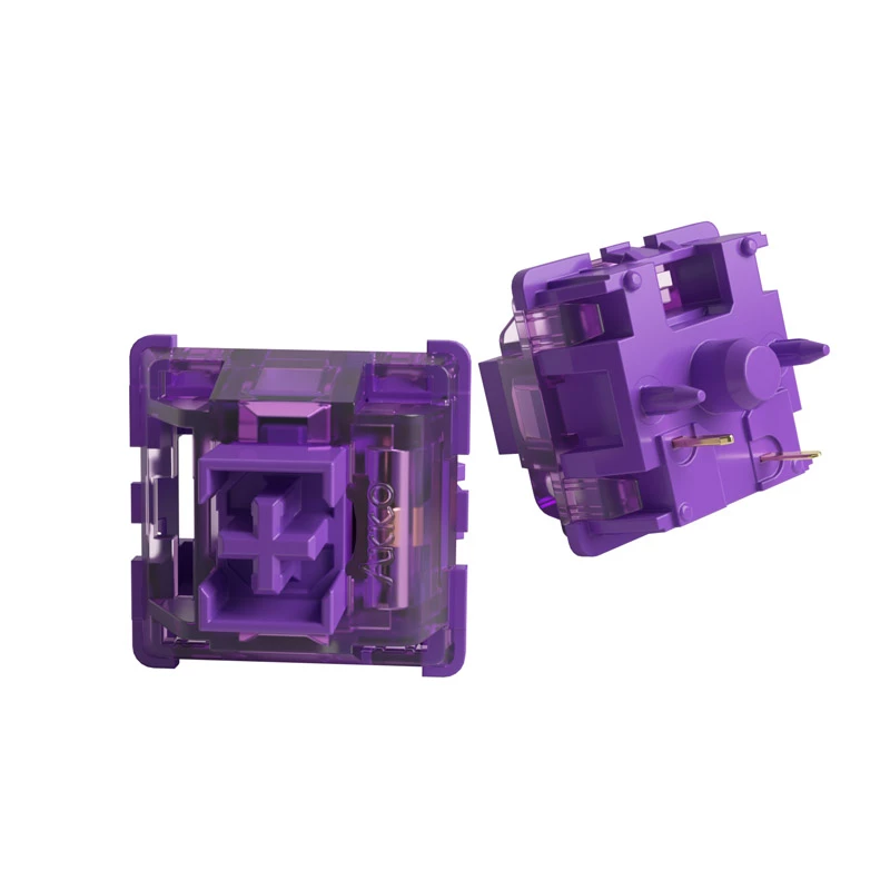 Akko V3 Pro Lavender Purple interruptor mecánico, 5 pines, táctil, vástago MX, 40 g, 45 uds.