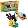 Juguete de construcción LEGO Creator 3 en 1 set animales salvajes tucán tropical 31173