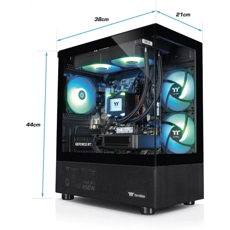FTW V170A 5060Ti Negro, PC gaming negro/transparente, Windows 11 Home