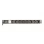 Unidad de distribución de corriente Gembird EG-PDU-014-FC14, 8 tomas AC, entrada C14, cable de 3 m, carcasa de aluminio 1U, 10 A, 3680 W