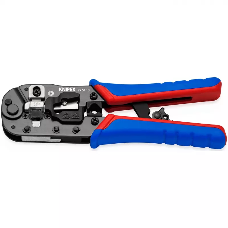 Alicate crimpador de cables Knipex 97 51 13 negro, azul, rojo
