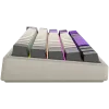 Teclado gaming mecánico inalámbrico LORGAR KBP70MW distribución 65% beige