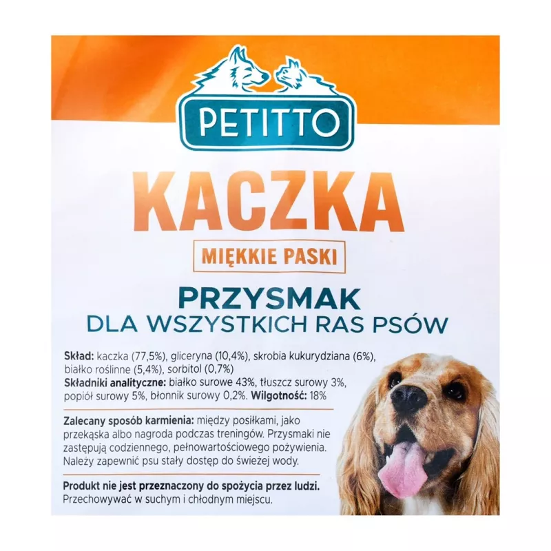 PETITTO Duck Soft stripes - premios para perros - 500 g