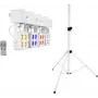 Set de luces LED para escenario EUROLITE KLS-180 blanco con soportes de altavoz BS-2, blanco