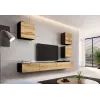 Soporte de TV Cama VIGO 140 30/140/40 negro/roble wotan