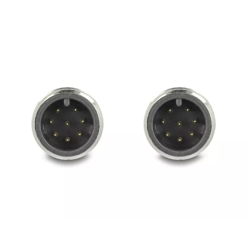 Cable de red DeLOCK M12 cable codificado A 8 pines conector macho a conector macho Cat5e 1 m negro