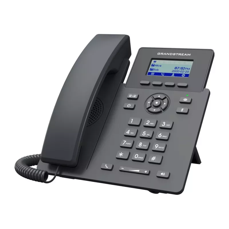 Grandstream Networks GRP2601P Teléfono IP Negro 2 líneas LCD
