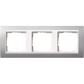 GIRA 0213326 Placa de pared/Embellecedor de interruptor aluminio - blanco (0213326)