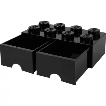 Cajón LEGO Room Copenhagen Brick 8 negro – cajón de almacenamiento para piezas LEGO