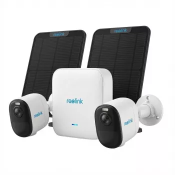 Kit de vigilancia Reolink Hub 1 con 2x cámaras Argus B350 y 2x paneles solares