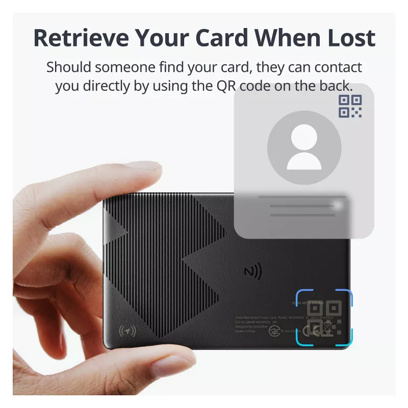 Switchbot tarjeta rastreadora de cartera compatible con NFC (W2500032)