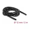 DeLOCK tubo espiral flexible 2 m x 12 mm negro polietileno