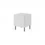Cama Meble HOLE mesita de noche, juego de 2 uds., 44×40,5×53,5 cm, blanco mate