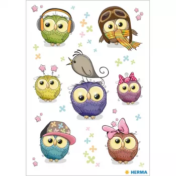 Pegatina decorativa HERMA 15399 Multicolor Estampado de pájaros