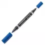 Rotulador permanente Staedtler Lumocolor Duo Punta fina/redonda Azul