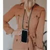 Collar para teléfono Lookabe loo014 para iPhone XR – funda protectora dorada y verde con correa