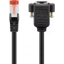 Cable de extensión Goobay CAT 6, S/FTP (PiMF), negro (65638)