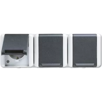 Caja empotrable JUNG 8230 W, tipo F, dimensiones 226×75×58 mm