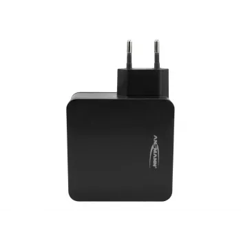 ANSMANN 247PD - fuente de alimentación - 45 vatios - 4700 mA - PD, QC 3.0 - 2 puertos de salida (USB, USB-C) - negro (1001-0095)