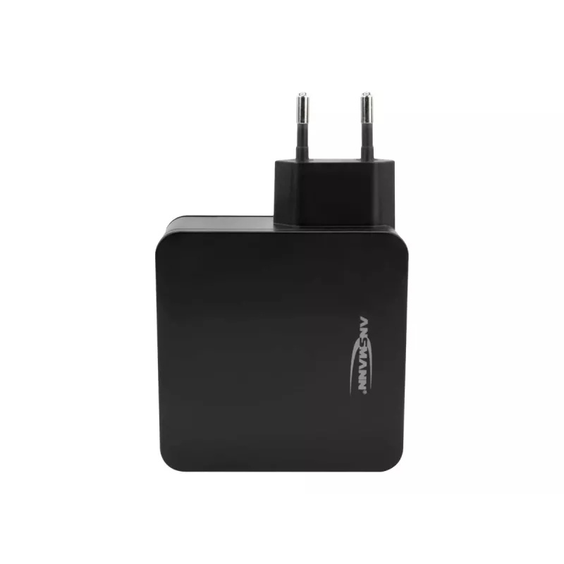 ANSMANN 247PD - fuente de alimentación - 45 vatios - 4700 mA - PD, QC 3.0 - 2 puertos de salida (USB, USB-C) - negro (1001-0095)