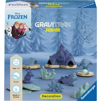 Ravensburger GraviTrax Junior set de ampliación Frozen Track 23861 – set de ampliación para el sistema de canicas GraviTrax Junior