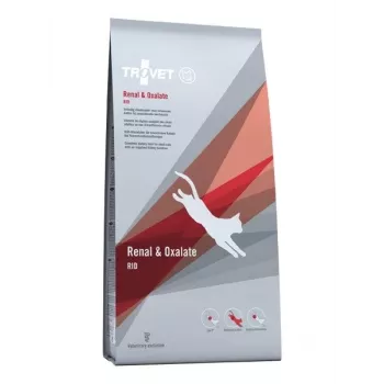 Alimento seco para gatos TROVET Renal & Oxalate RID dieta veterinaria, 2,5 kg, pollo, apoyo de las vías urinarias